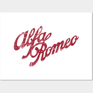 Alfa Romeo Script (visit:  fmDisegno.redbubble.com for full range) Posters and Art